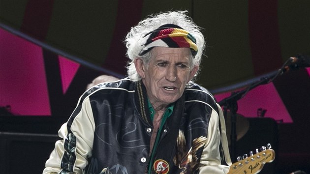 Keith Richards bhem koncertu v kubnsk Havan