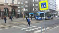 Přechod pro chodce u kavárny Elektra v centru Ostravy zmizí, od podzimu ho... Přechod pro chodce u kavárny Elektra v centru Ostravy zmizí, od podzimu ho...