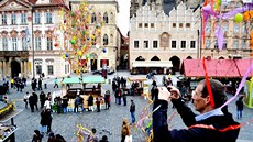 Velikonoční atmosféra na Staroměstském náměstí Velikonoční atmosféra na Staroměstském náměstí