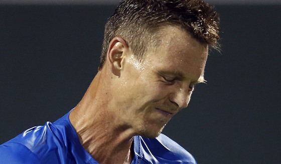 FRUSTRACE. Tomá Berdych ve tvrtfinále turnaje v Miami.