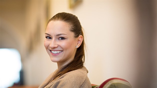 Finalistka Miss Vendula Neumannov.