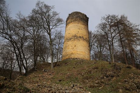 Zícenina hradu Rýzmburk u Oseka. 