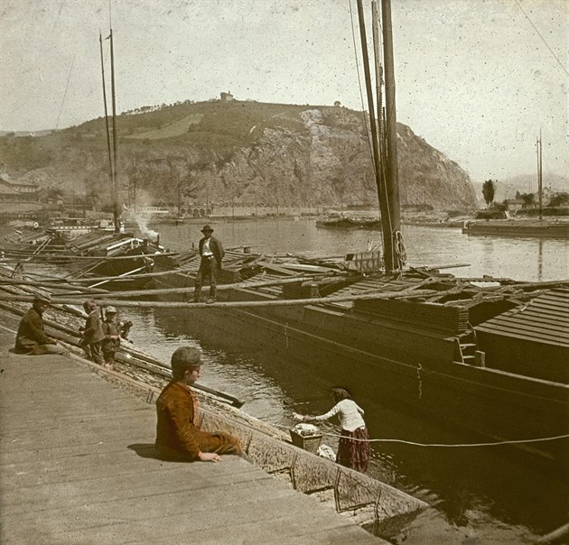 Ústecký pístav kolem roku 1890