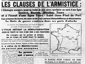 erven 1940. Francouzsk noviny ohlauj podmnky pm s Nmci.