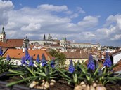 Terasa prezidentského apartmá v Mandarin Oriental Prague.