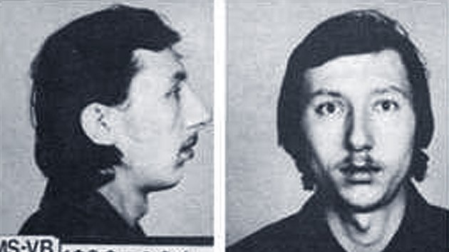 Policejn fotografie brutlnho vraha Ladislava Hojera (1982)