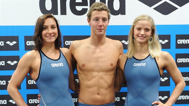 Prezentace nové kolekce olympijských plavek pro eské reprezentanty za úasti...