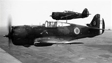Americké stíhaky Curtiss Hawk 75A ve francouzských barvách. Na stejném typu...
