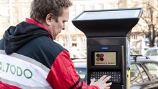 Instalace parkovacího automatu. Instalace parkovacího automatu.