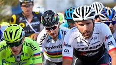 Peter Sagan během závodu Kolem Flander. Peter Sagan během závodu Kolem Flander.