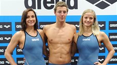 Prezentace nové kolekce olympijských plavek pro české reprezentanty za účasti... Prezentace nové kolekce olympijských plavek pro české reprezentanty za účasti...