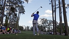 Jordan Spieth během druhého dne golfového Masters Jordan Spieth během druhého dne golfového Masters