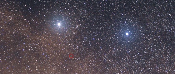Pohled na soustavu Alfa Centauri (to je název, který zstal i po istce z...