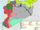 Mapa znzorujc situaci v Srii z dubna 2016 od amatrskho tvrce...