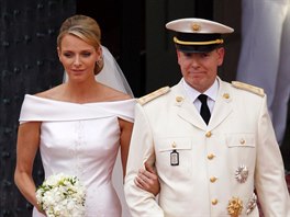 Charlene Wittstocková a monacký kníe Albert se vzali 2. ervence 2011.