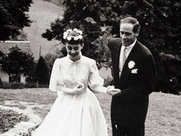 Audrey Hepburnová a Mel Ferrer se vzali 25. záí 1954.