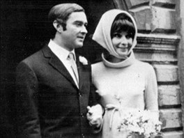 Andrea Dotti a Audrey Hepburnová se vzali 18. ledna 1969.