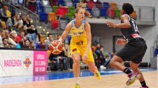 Kateřina Elhotová, opora basketbalistek USK Praha. Kateřina Elhotová, opora basketbalistek USK Praha.
