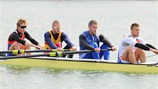 Čtyřka bez kormidelníka ve složení (zleva) Miroslav Jech, Miloslav Šágr, Jakub... Čtyřka bez kormidelníka ve složení (zleva) Miroslav Jech, Miloslav Šágr, Jakub...