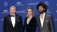 Boris Becker, jeho manelka Lilly Beckerová a syn Noah Becker (Berlín, 18....