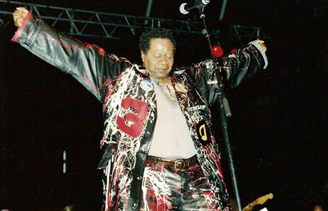 Papa Wemba byl jednou z hvzd festivalu WOMAD, který se uskutenil v roce 2000...