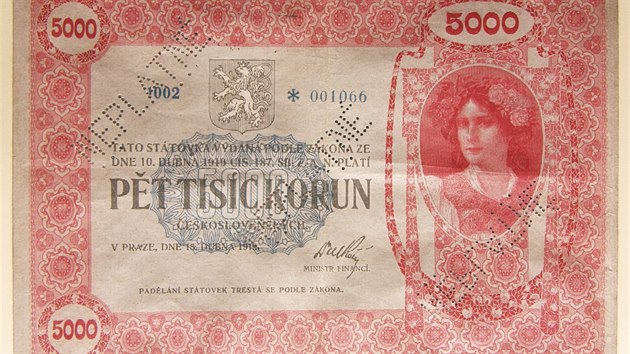 Nejvzácnější je pětitisícikoruna z roku 1919. Nejvzácnější je pětitisícikoruna z roku 1919.