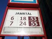 Zastávka Svatoplukova se pejmenovala na Jamrtál.