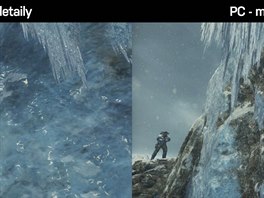 Porovnání grafiky v Rise of the Tomb Raider