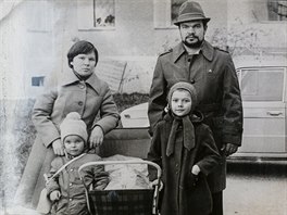 An undated family photograph shows Nikolay Chernyavskiy and his wife Tatyana...