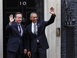 Barack Obama navtvil v Londn britskho premira Davida Camerona (22. dubna ...