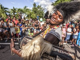 Karneval, prvod,veselí, Seychely, makary,masky, oslava (Seychely, 23. dubna...