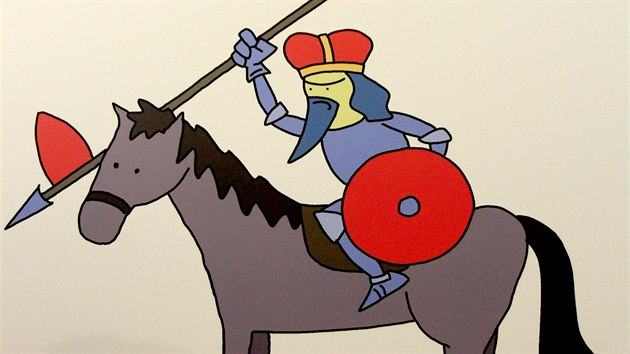 Vstava komiksu Oprski sesk historje na brnnskm hradu pilberk. Tmatem nkolika kreseb je markrab Jot.
