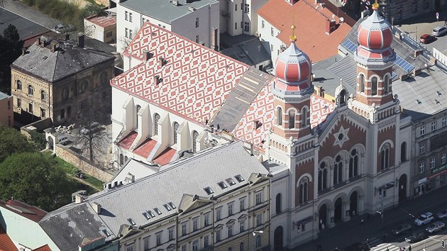 Velk synagoga v Plzni.