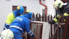 Únik plynu v Bečově. Únik plynu v Bečově.