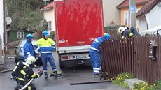 Únik plynu v Bečově. Únik plynu v Bečově.