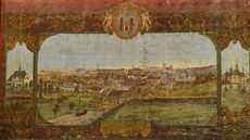 Malovaná divadelní opona pochází nejspíš z roku 1886, jejím autorem je Gustav... Malovaná divadelní opona pochází nejspíš z roku 1886, jejím autorem je Gustav...