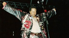 Papa Wemba byl jednou z hvzd festivalu WOMAD, který se uskutenil v roce 2000...