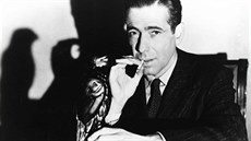 Humphrey Bogart ve filmu Maltézský sokol, natoeném podle románu Dashiella...