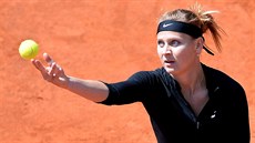 eská tenistka Lucie afáová v semifinále turnaje v Praze.