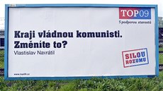TOP 09 zahájila kampaň před krajskými volbami billboardy, na nichž odkazuje na... TOP 09 zahájila kampaň před krajskými volbami billboardy, na nichž odkazuje na...