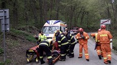 Záchranáři společně s hasiči pátrali po důchodkyni v lesích na Karlštejnsku,... Záchranáři společně s hasiči pátrali po důchodkyni v lesích na Karlštejnsku,...