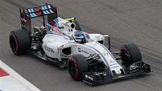 Valtteri Bottas z Williamsu bhem kvalifikace na Velkou cenu Ruska.