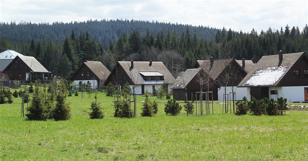 Apartmánové domy stojí na okraji Borových Lad. Jejich obyvatelé to mají kousek...