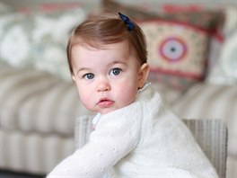 Princezna Charlotte, kdy jí byl jeden rok.
