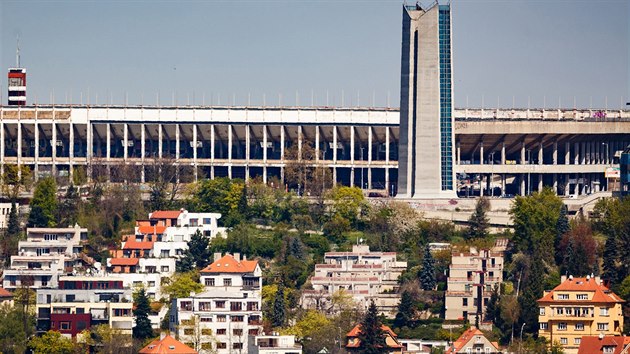 Strahovsk stadion a vduch strahovskho tunelu