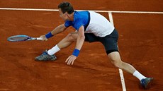 Tomá Berdych a jeho marné snaení v soubojis Andym Murraym.