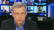Ruský novinář Alexandr Kuranov ve vysílání České televize Ruský novinář Alexandr Kuranov ve vysílání České televize