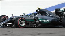 Nico Rosberg bhem Velké ceny Ruska v Soi.