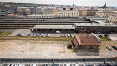 Pohled na pozemky Masarykova nádraí, na kterých vyrostou budovy, které budou...