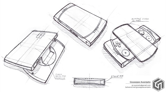 Italský grafik pedstavil vlastní pedstavu o herním smartphonu Nintenda